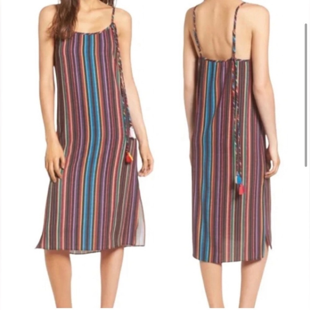 Show Me Your Mumu Multicolor Shiloh Tassel Striped Women's Dress